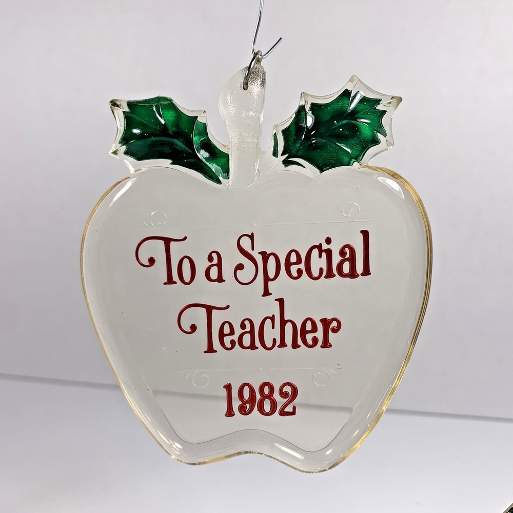 Hallmark Keepsake Ornament 1982 Teacher Acrylic Ornament